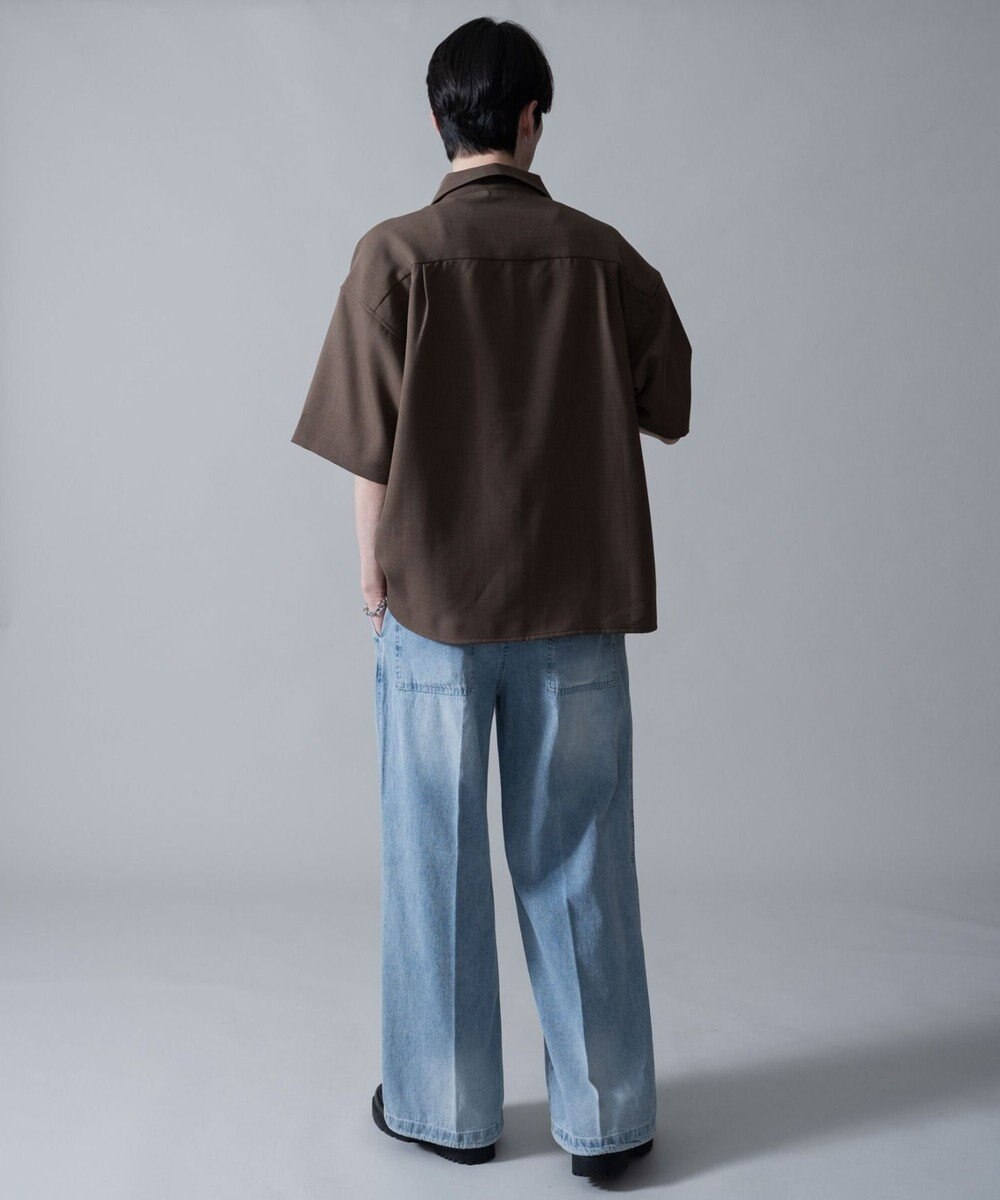 WEGO 【速乾/しわになりにくい/MLサイズ展開】ドライポリオープンカラーシャツ（SS） 