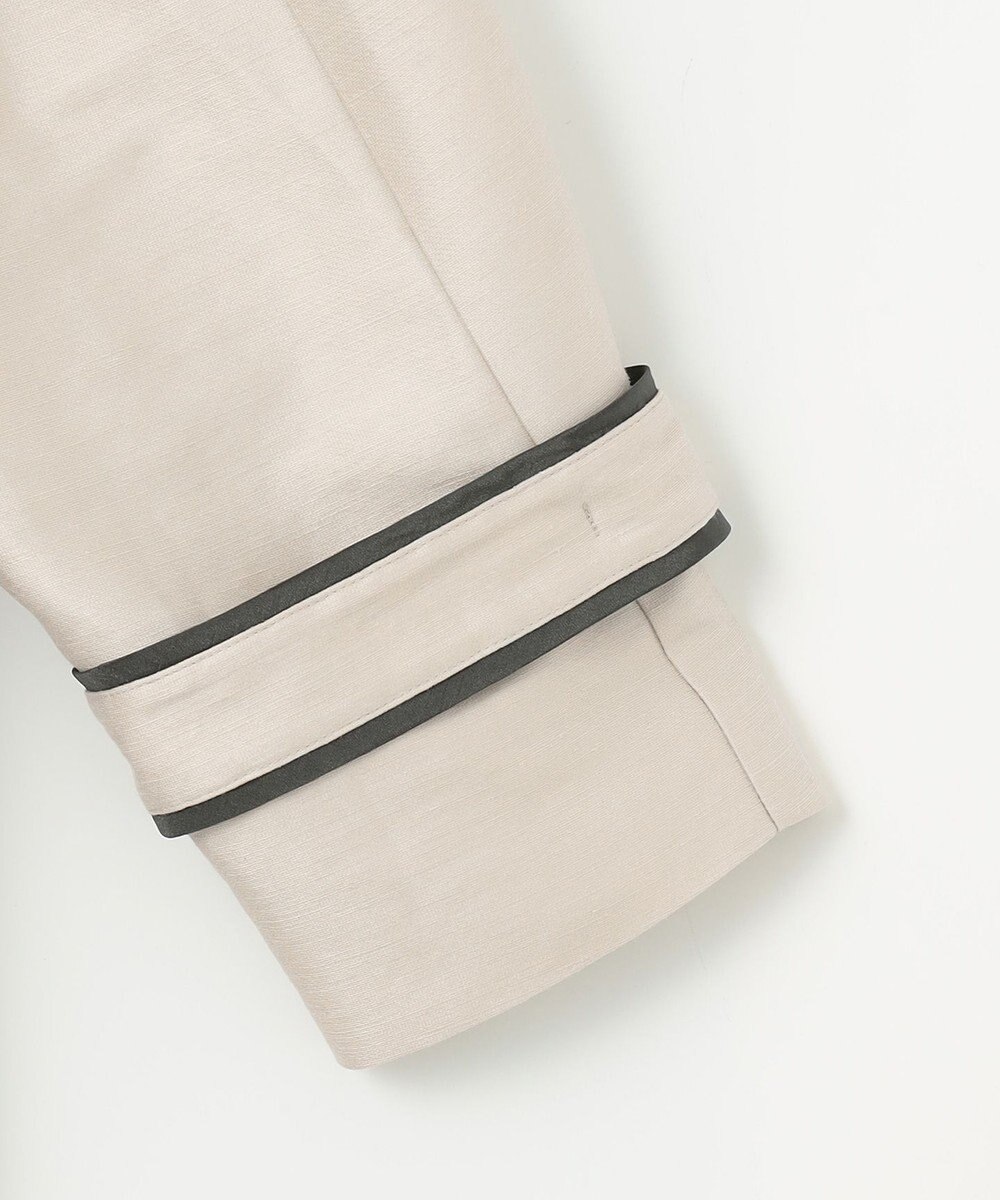 自由区 バイカラーパイピング コート 