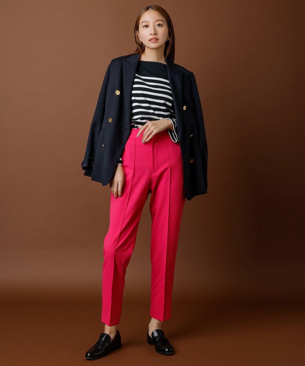 23区 L 【洗える】BUGIS シングルジャージー ボーダー カットソー 