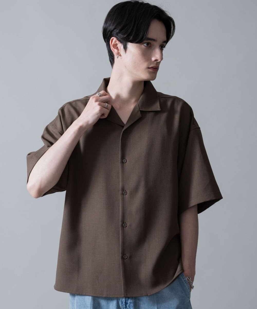 WEGO 【速乾/しわになりにくい/MLサイズ展開】ドライポリオープンカラーシャツ（SS） 