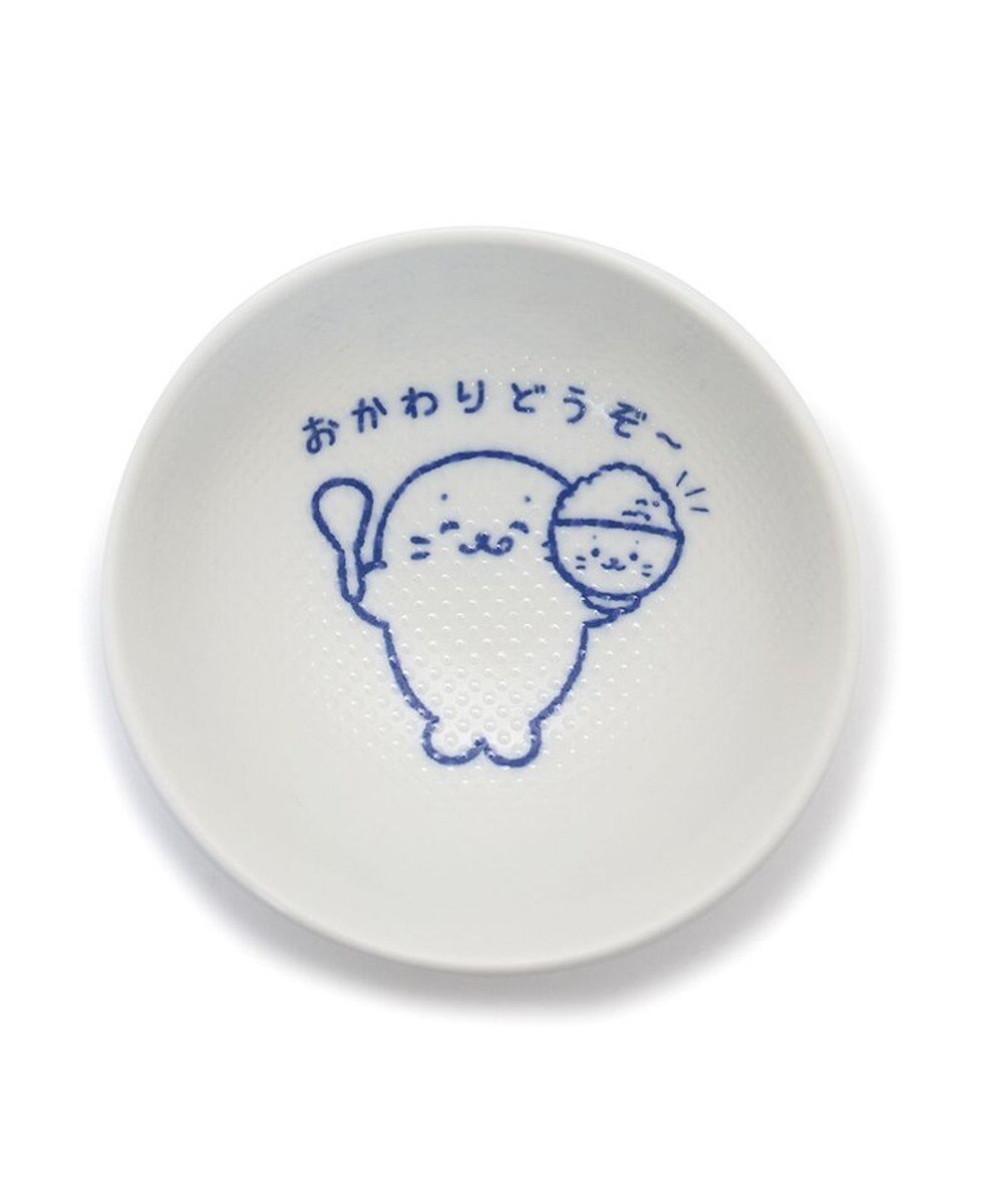 Mother garden しろたん ごはん粒がくっつきにくい ご飯茶碗  【小】 《顔ぼん柄/しろたん＆らっこいぬ柄》 単品 