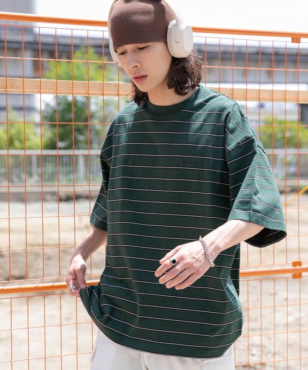 WEGO ワンポイントボーダーT 