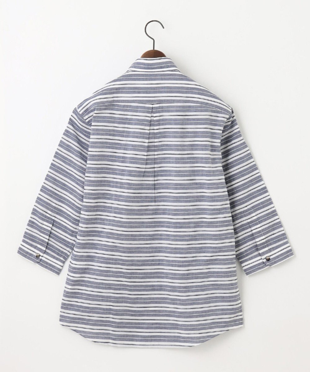 JOSEPH ABBOUD 【清涼感】エアリノマリンボーダーシャツ 