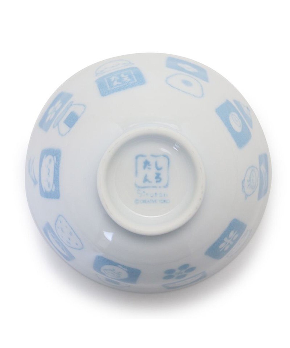 Mother garden しろたん ごはん粒がくっつきにくい ご飯茶碗  【小】 《顔ぼん柄/しろたん＆らっこいぬ柄》 単品 