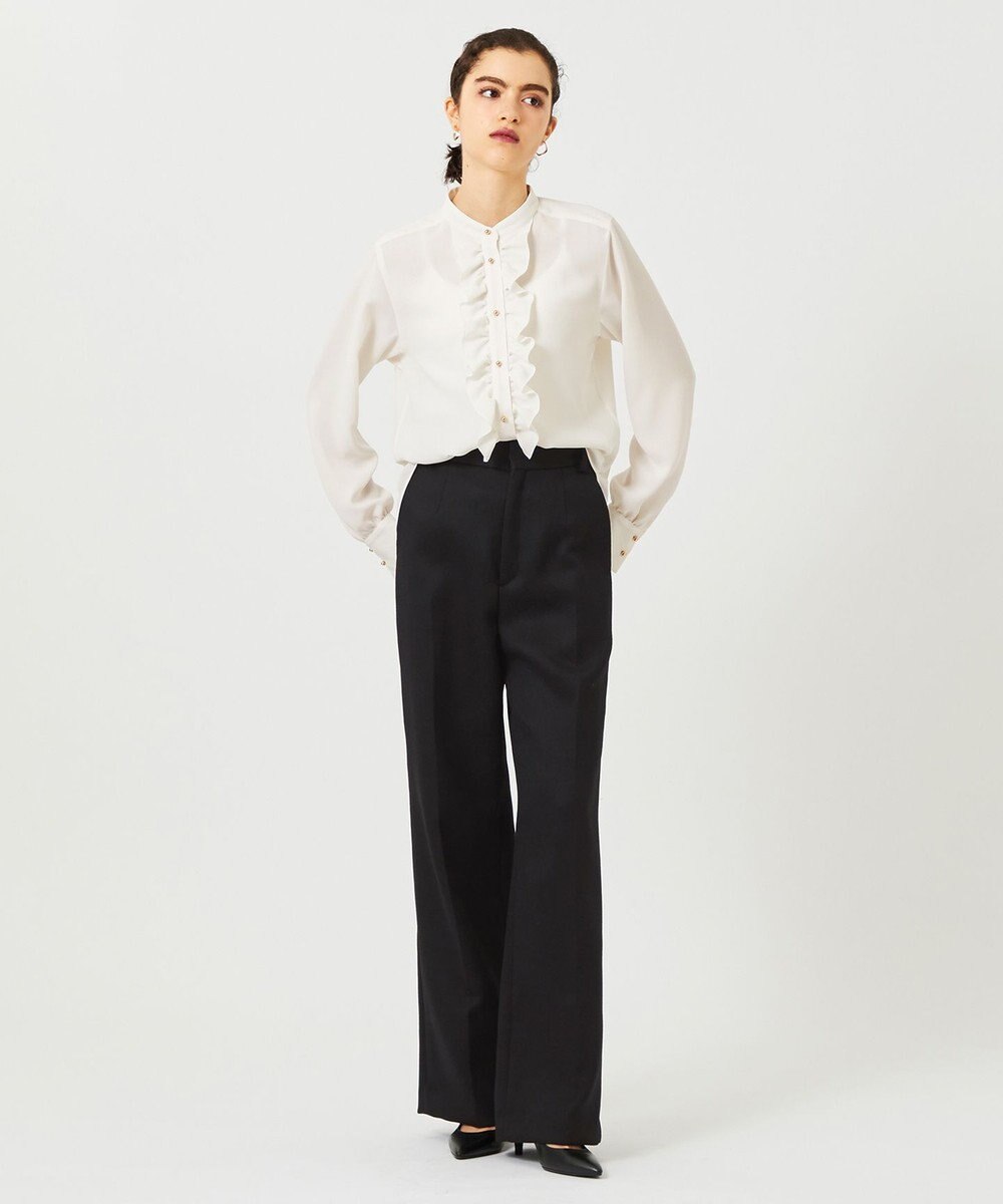 BEIGE， 【WEB限定・S-size】STOW / フリルブラウス 