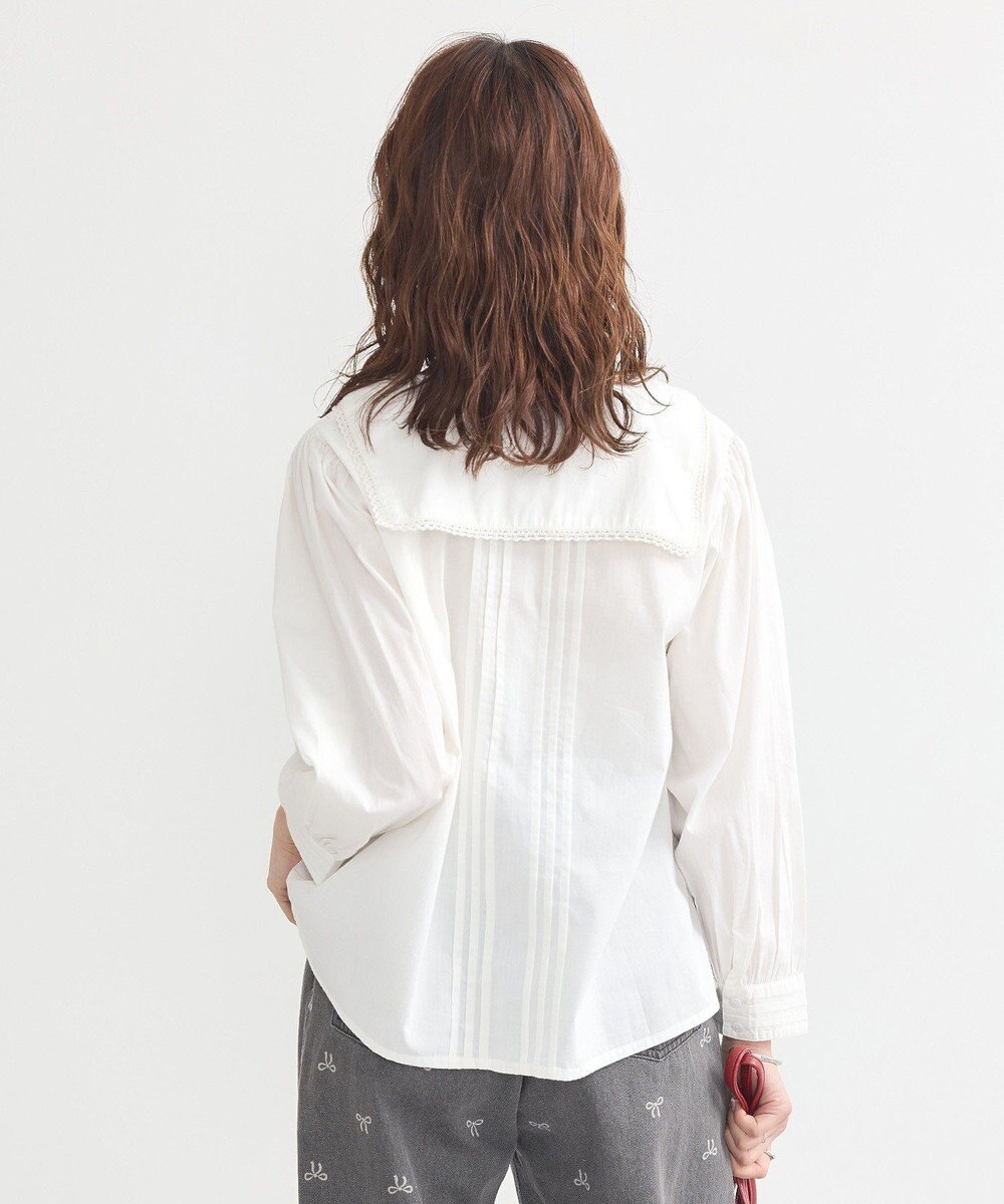 earth music&ecology セーラーカラーブラウス 