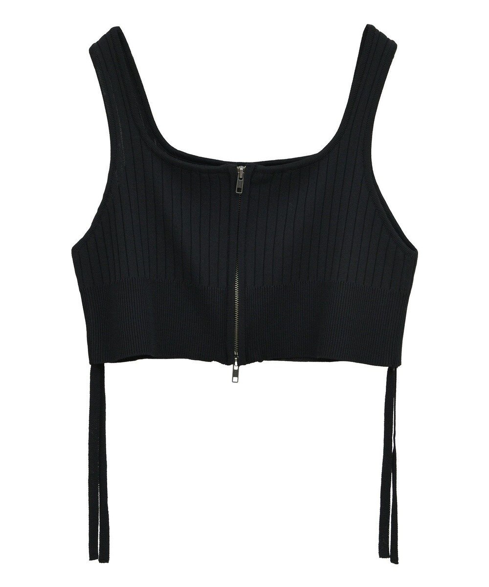 YECCA VECCA ZIPニットビスチェ 