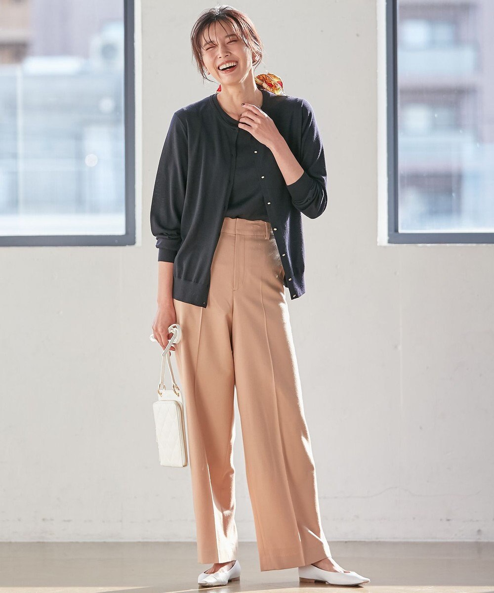 23区 【アンサンブル対応】サステナブルウール カーディガン 