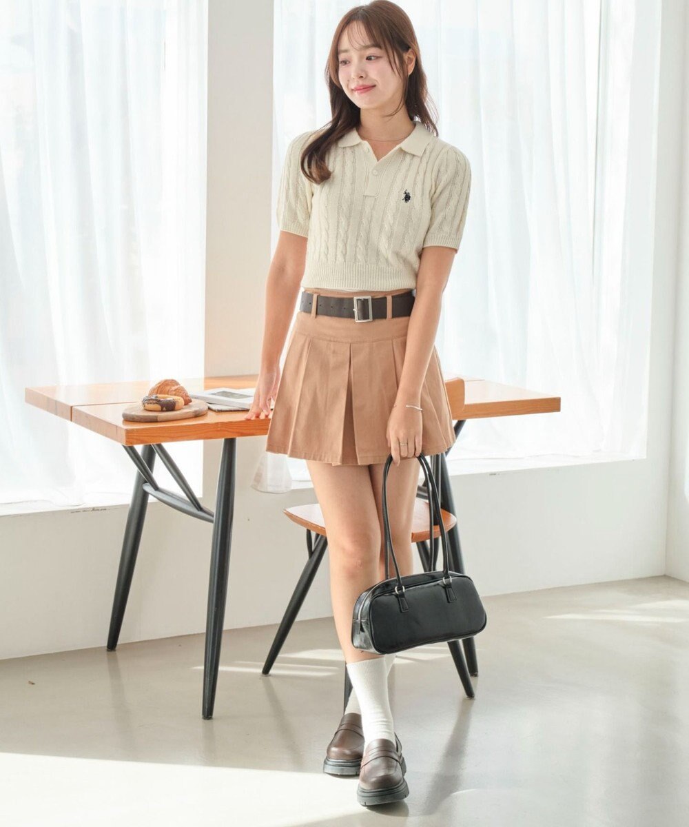 WEGO 別注USPOLO　ケーブルニットポロ 