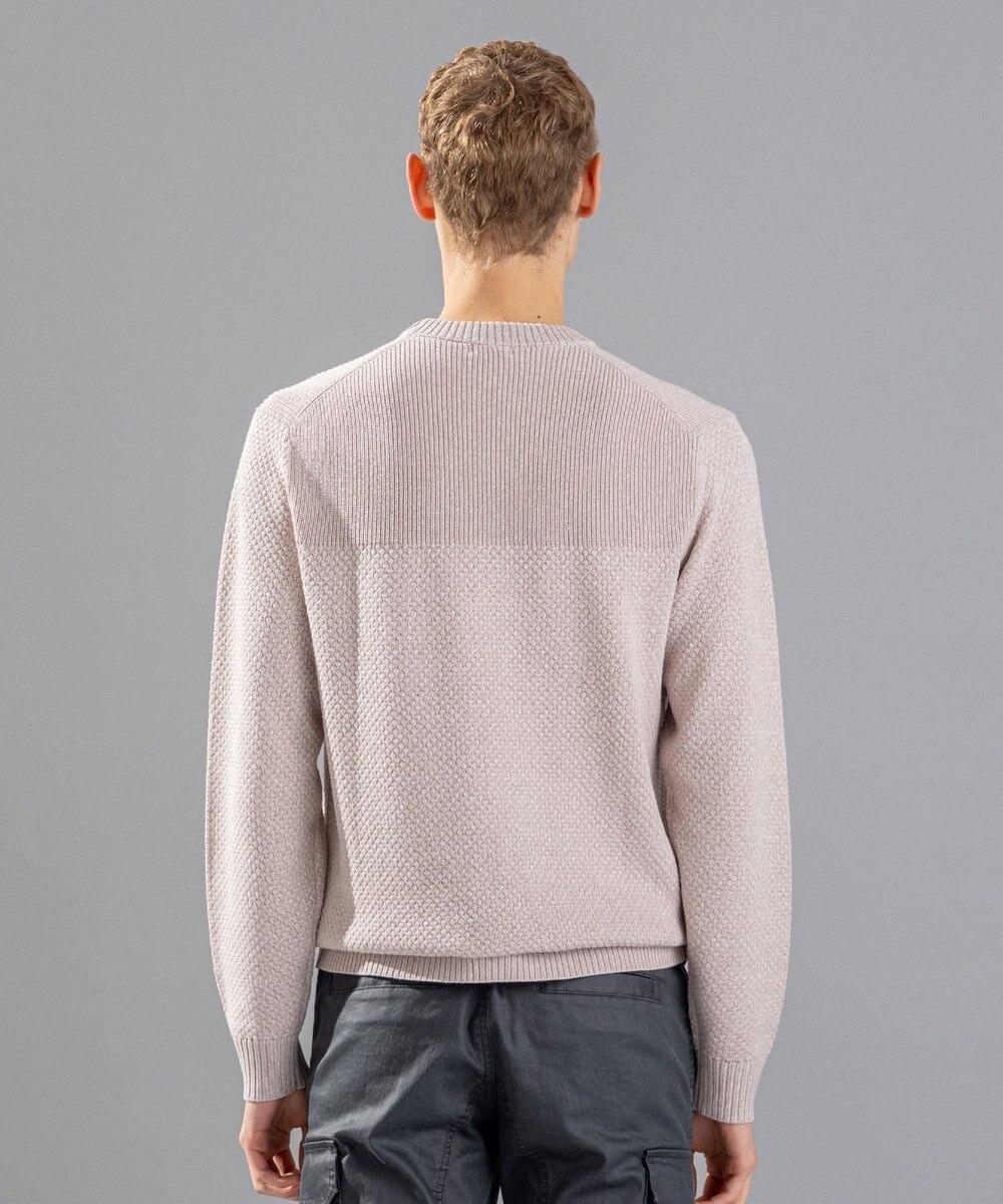 JOSEPH HOMME 【LEON 掲載】シルクバルキーハニカム　クルーネックニット 