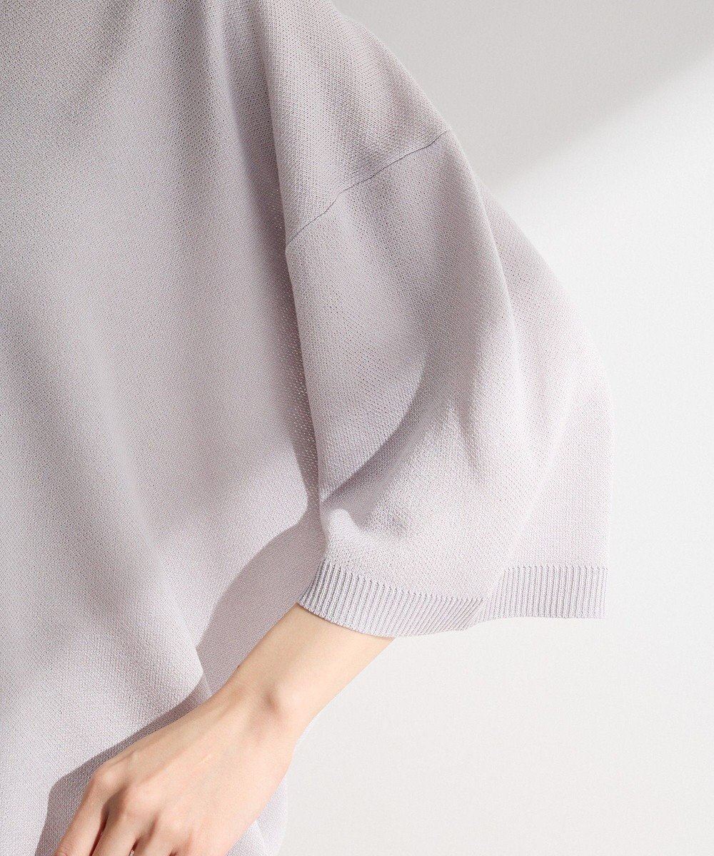 Green Parks 七分袖機能ニットプルオーバー 