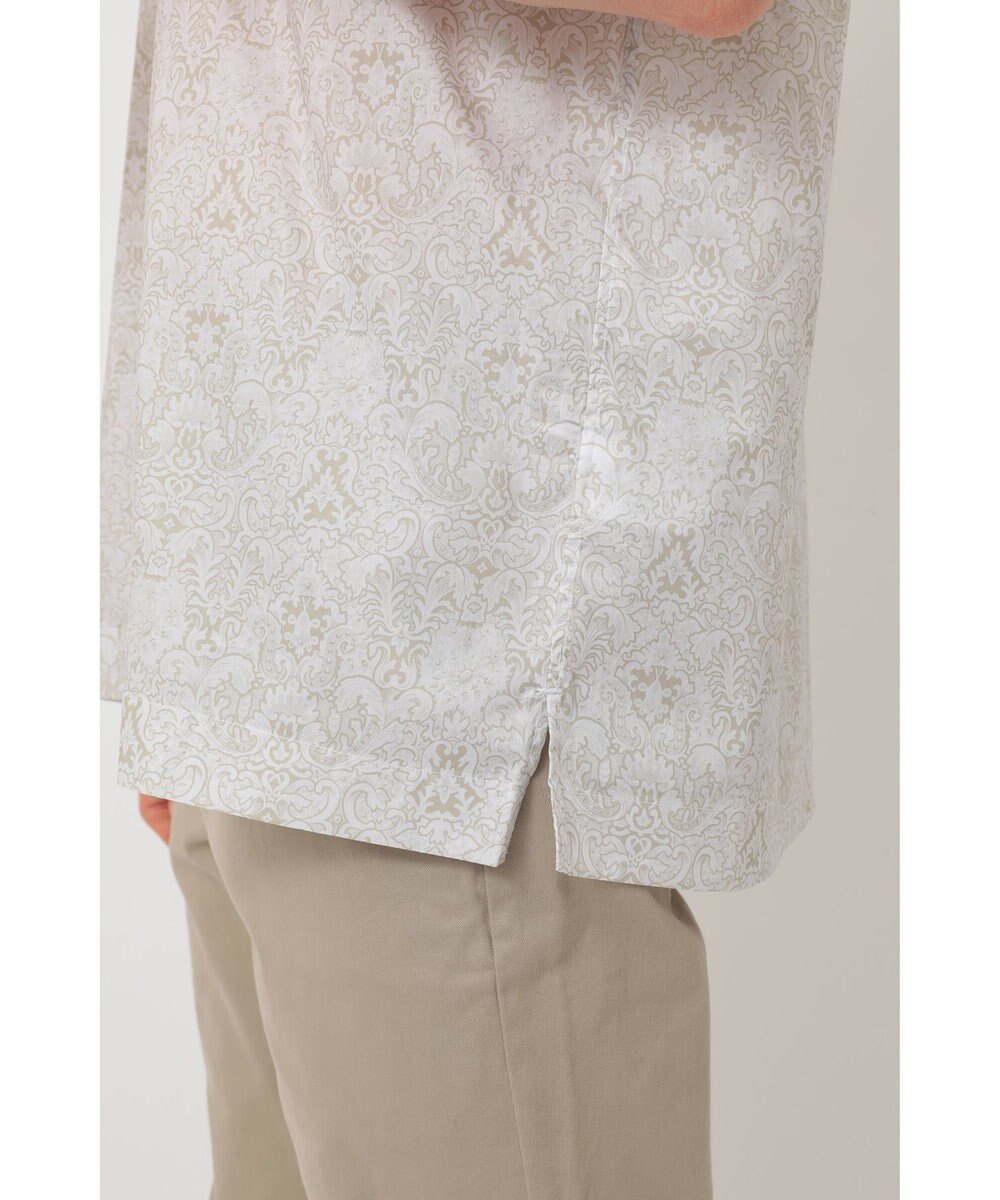 DAKS リバティプリント オープンカラーシャツ 