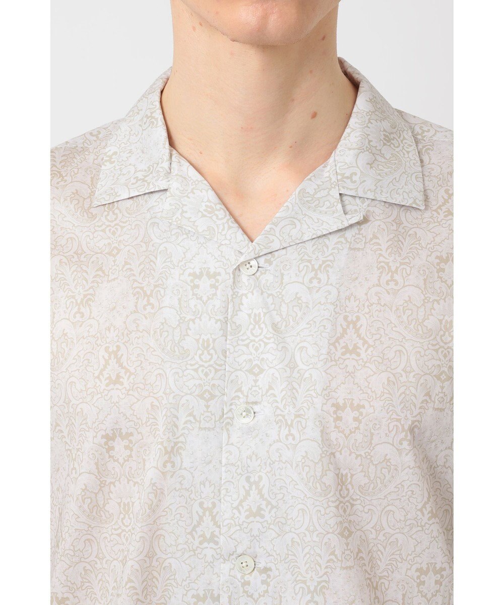 DAKS リバティプリント オープンカラーシャツ 