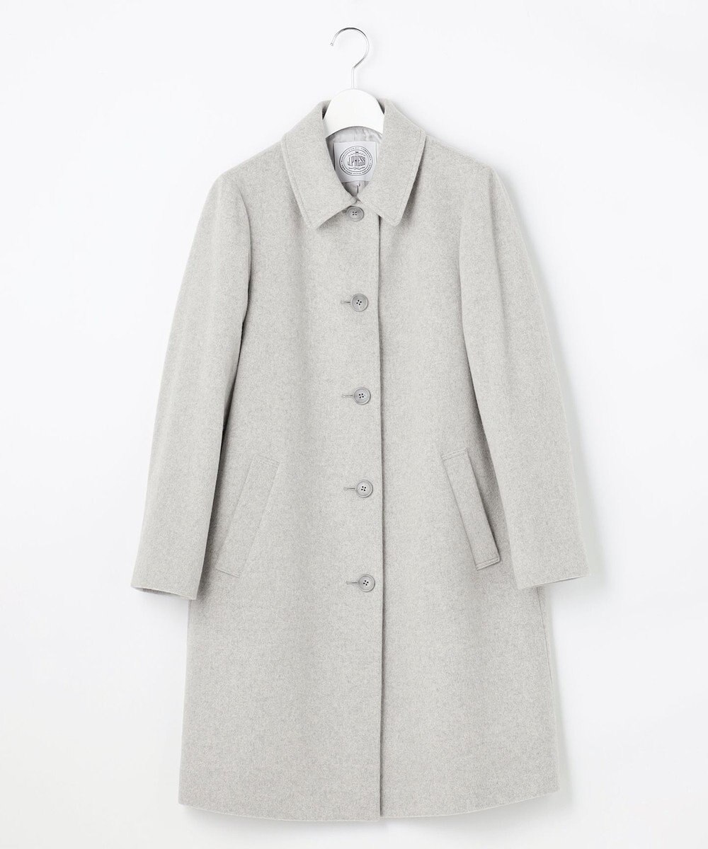 J.PRESS LADIES S ショートビーバー ロング丈 ステンカラー コート 