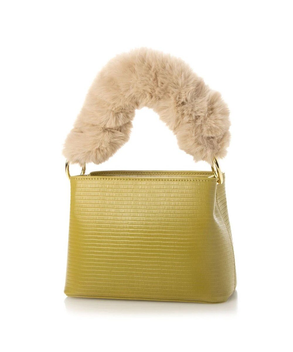 UNBILLION cachecache スパイラルエコファーハンドルスクエアミニショルダー 