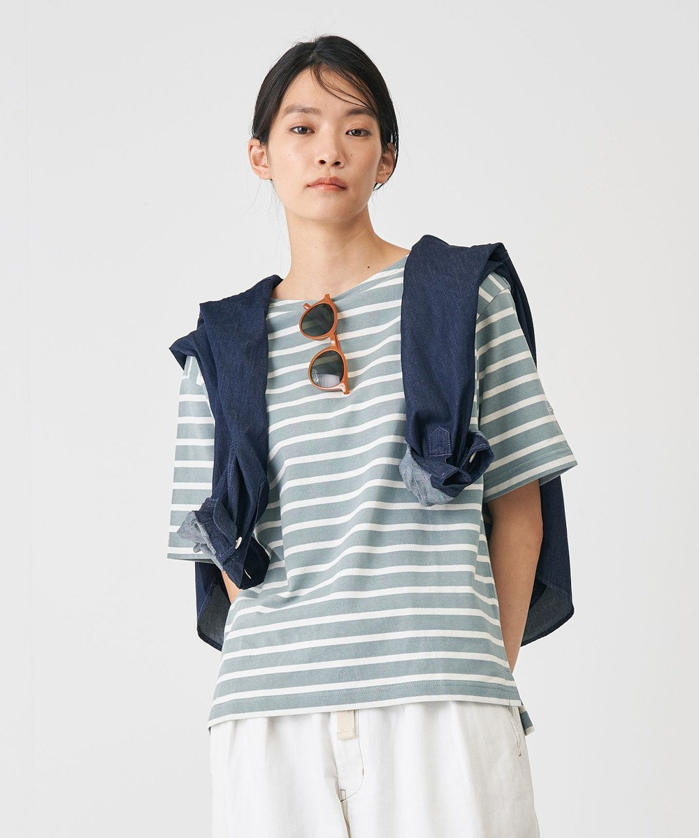 J.PRESS YORK STREET 【UNISEX】天竺ボーダーTシャツ 