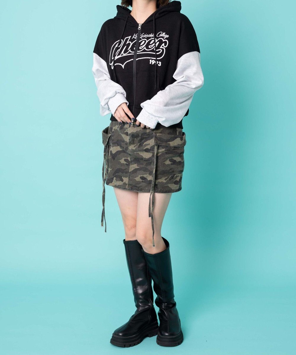 WEGO チアロゴWジップパーカー 