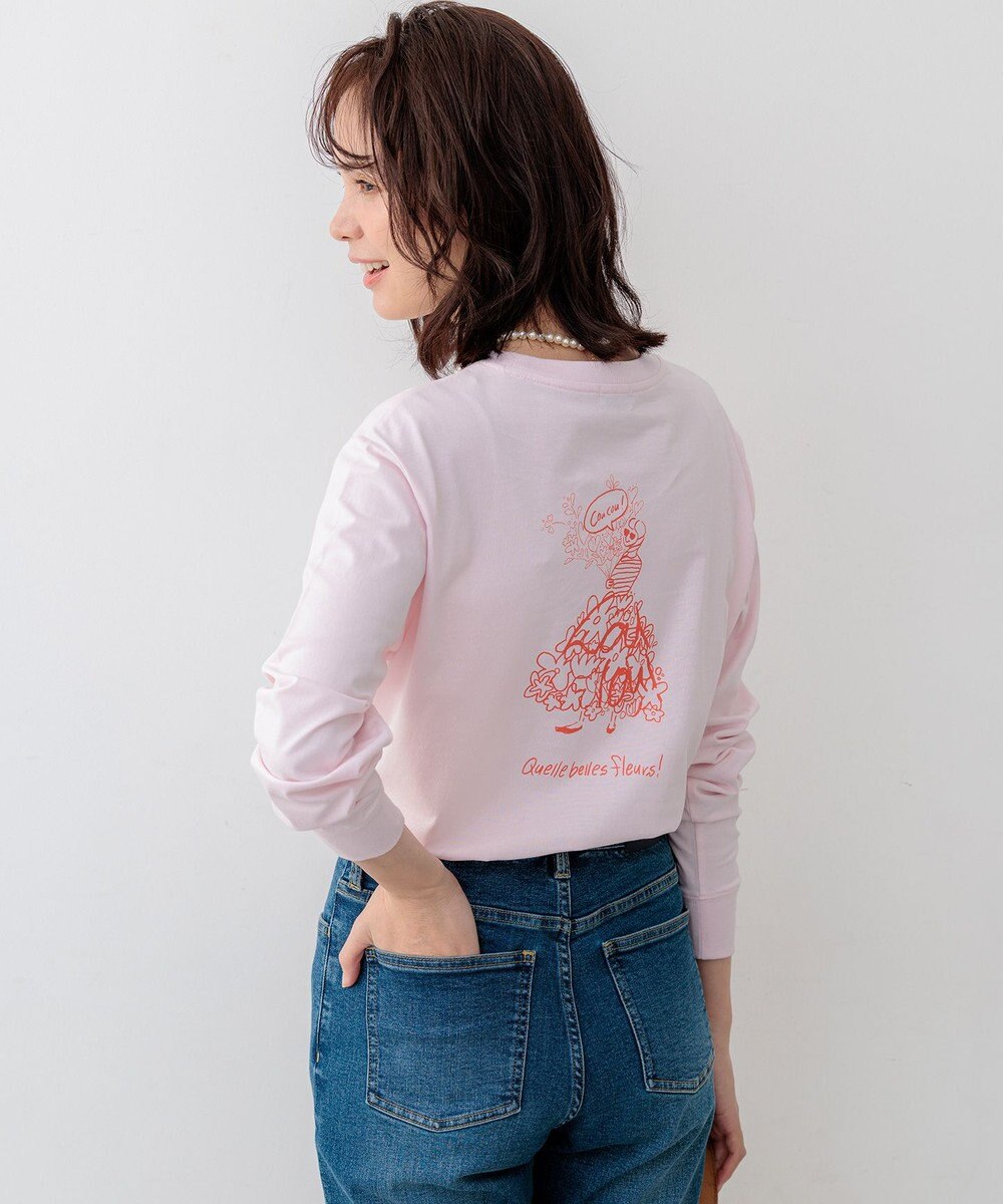 組曲 L 【Flower Collection】プリントロングTシャツ 