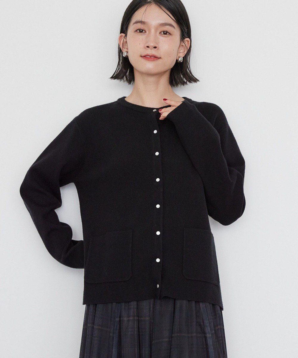 AMERICAN HOLIC バイパチクルーネックニットカーディガン 