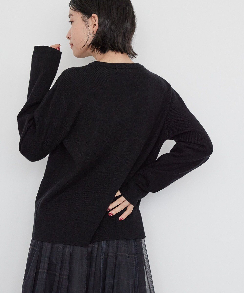 AMERICAN HOLIC バイパチクルーネックニットカーディガン 