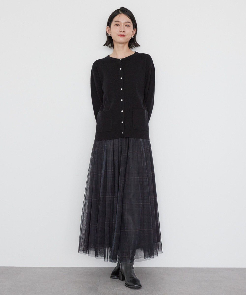 AMERICAN HOLIC バイパチクルーネックニットカーディガン 