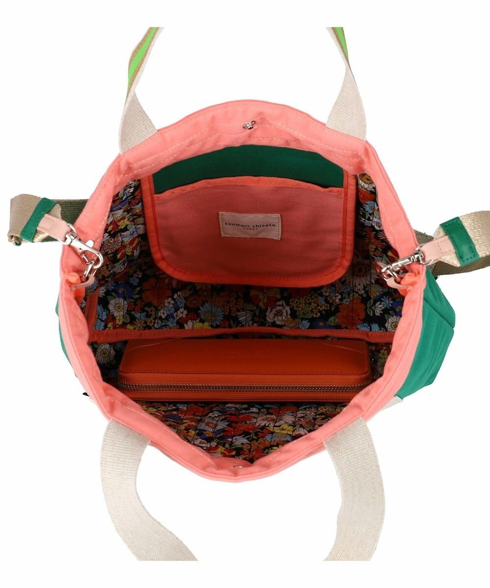 tsumori chisato CARRY キラミックスコンビ トートバッグ 2wayショルダー A4収納 ネコ 