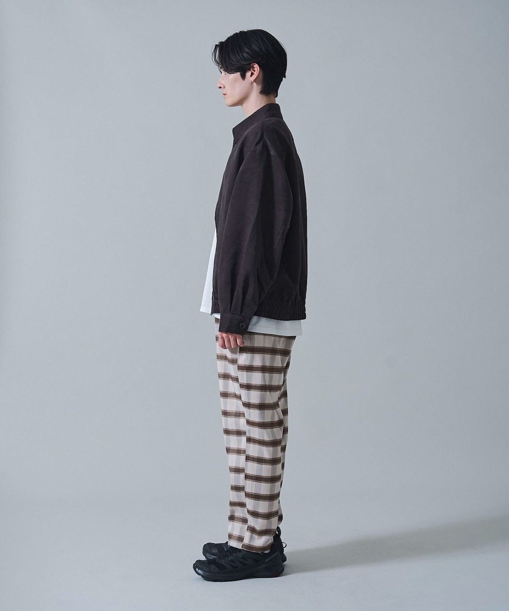 WEGO チェックテーパードスラックス 