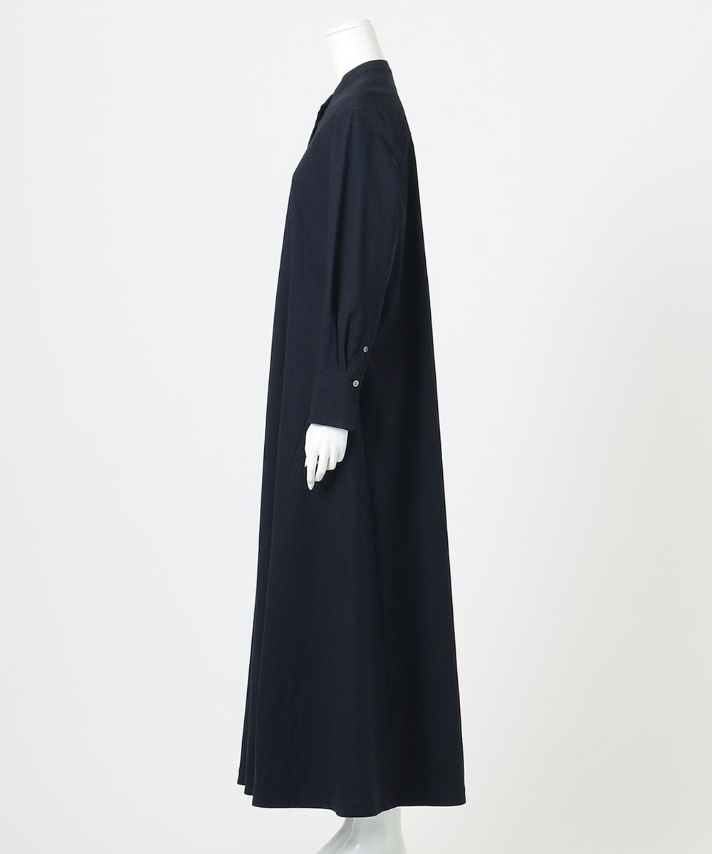 23区 【R(アール)】クリスピーリネンストレッチ 長袖ワンピース 