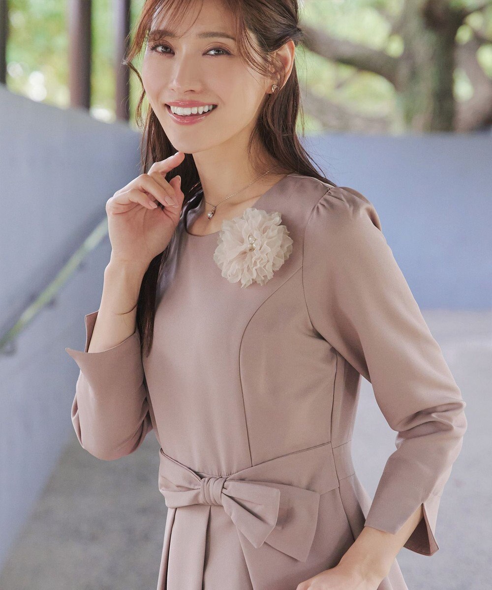 Tiaclasse チュールフラワーコサージュ 