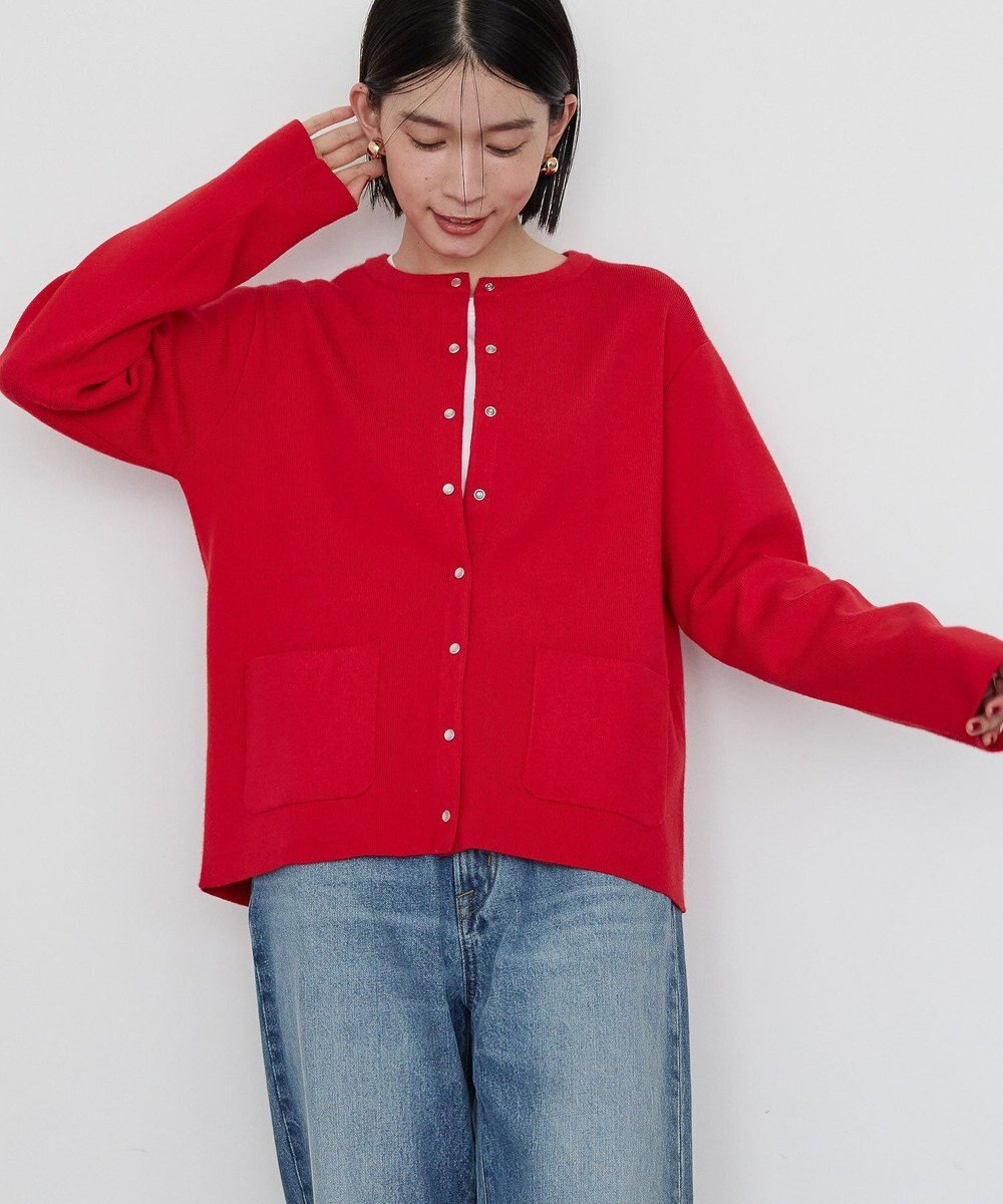 AMERICAN HOLIC バイパチクルーネックニットカーディガン 