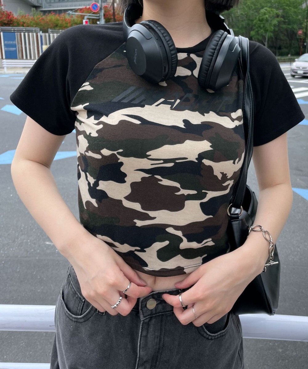 WEGO パイピングラグランT 