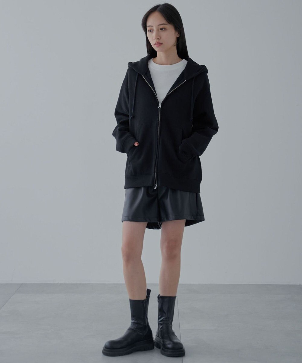 WEGO 【ユニセックス着用ITEM/SMLサイズ展開】リラックスフィットダブルZIPパーカー 