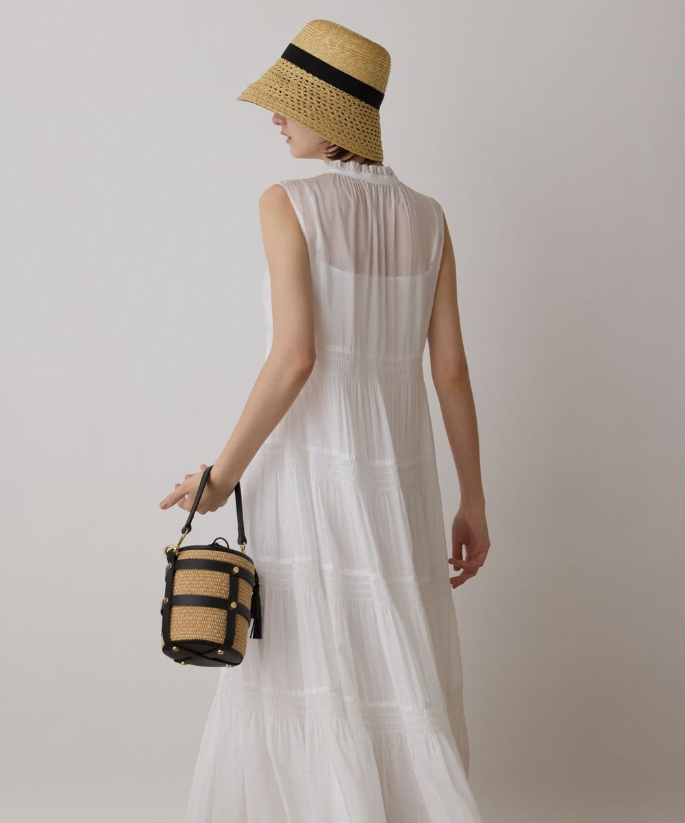 GRACE CONTINENTAL ティアードマキシカフタンワンピース 