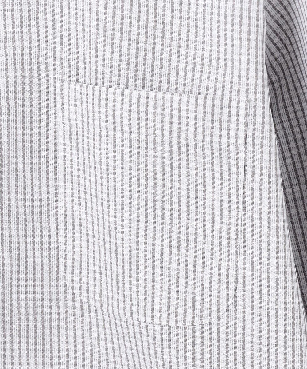 GOTAIRIKU 春夏向け【形態安定】SUMMERPREMIUMPLEATS_ボタンダウン 長袖ドレスシャツ（グレーチェック） 