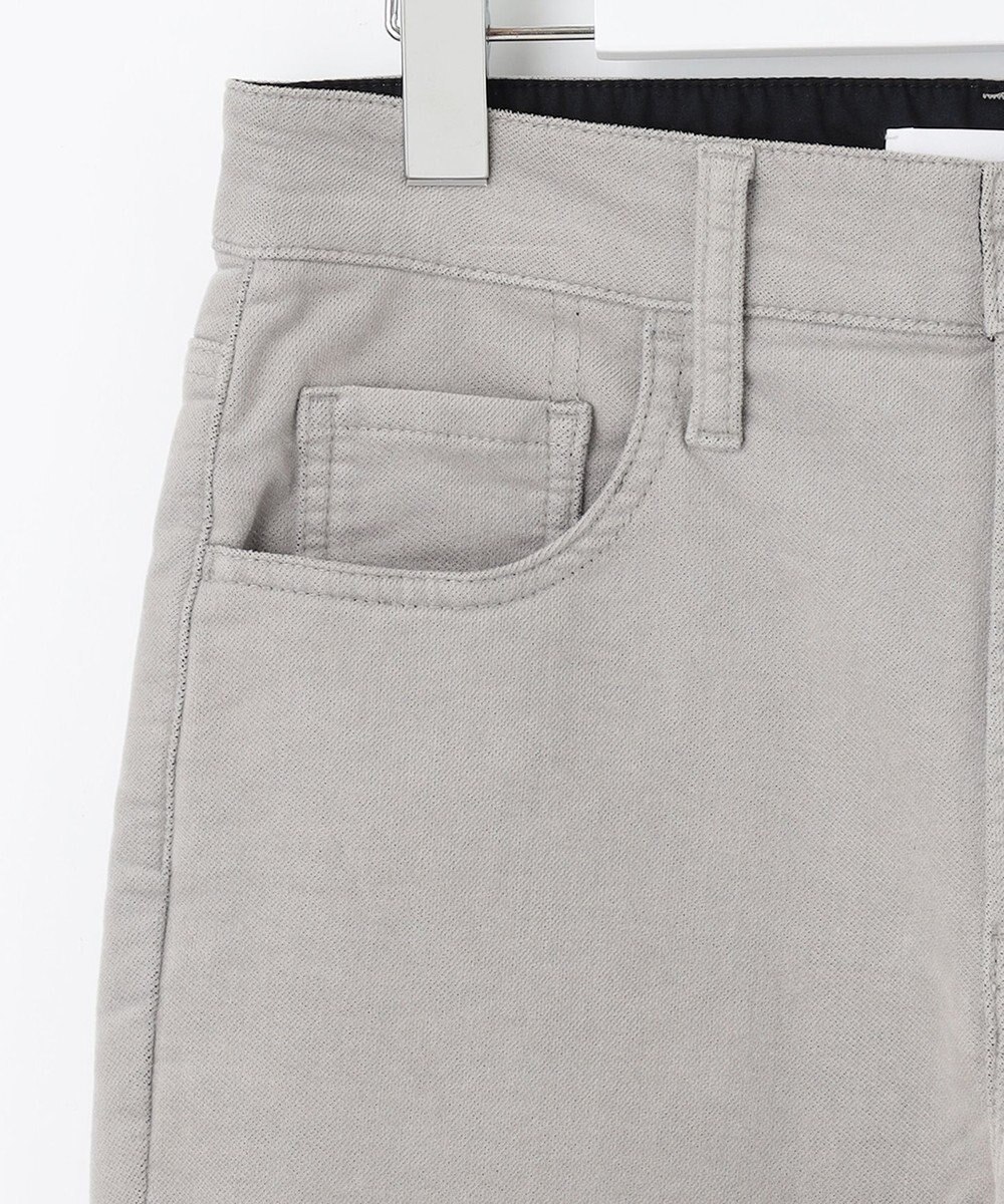 自由区 【洗える】リブレスコール ストレートパンツ 