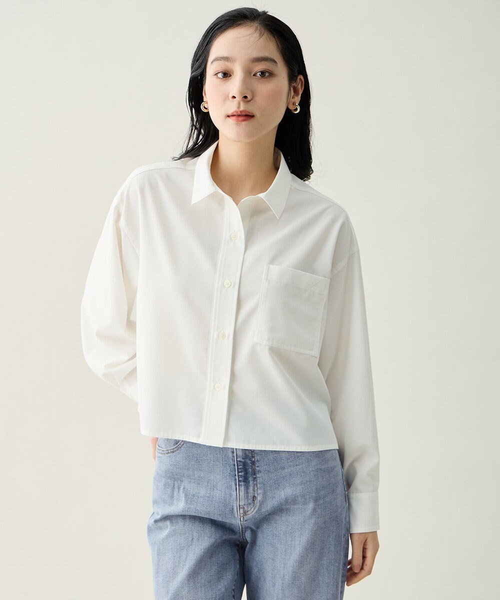 ANY L ANYクロップドシャツ 