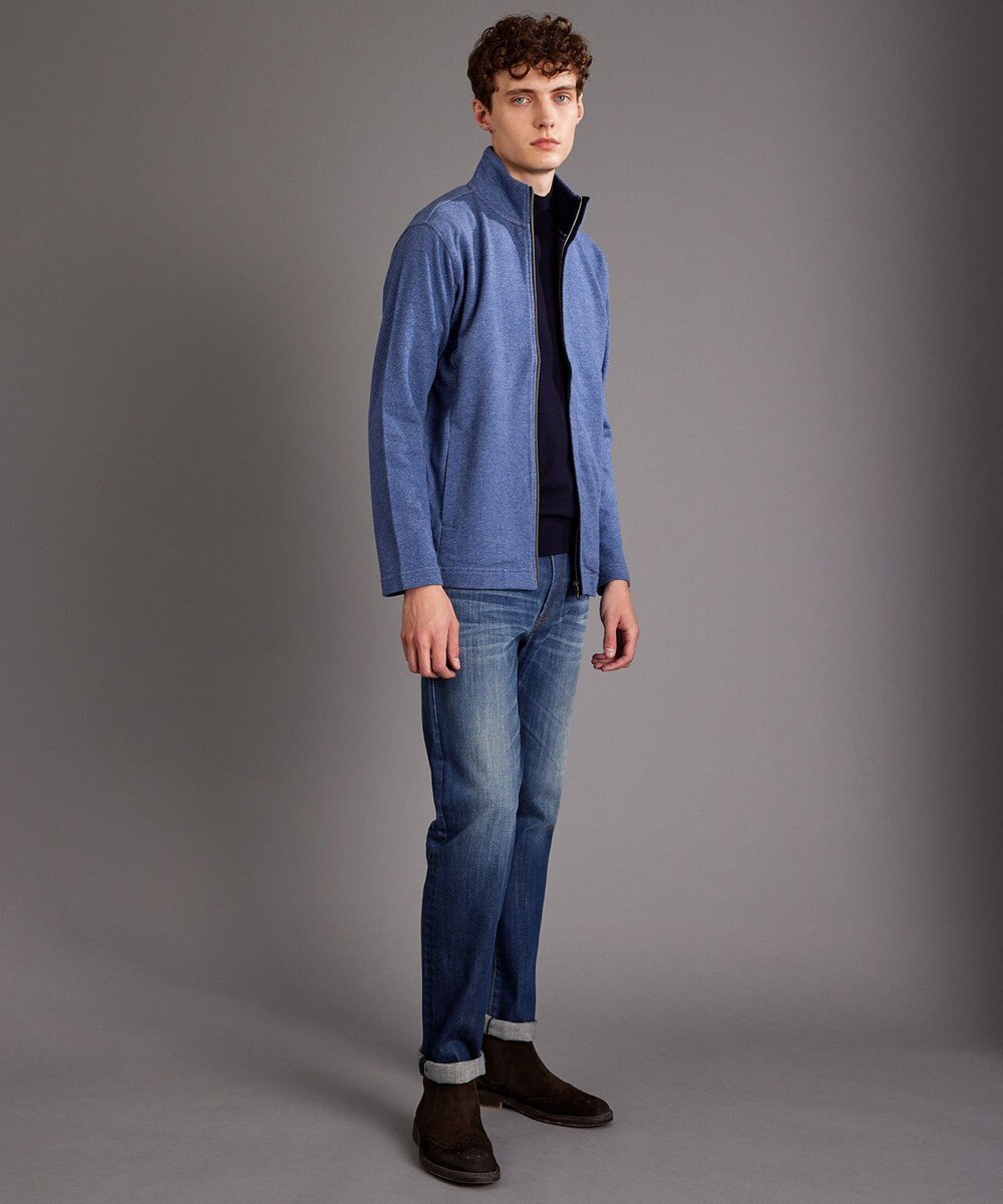 JOSEPH ABBOUD MOUNTAIN 【オーガニックコットン使用/ 柔らかな肌触り】 ハイネックジップ ブルゾン 