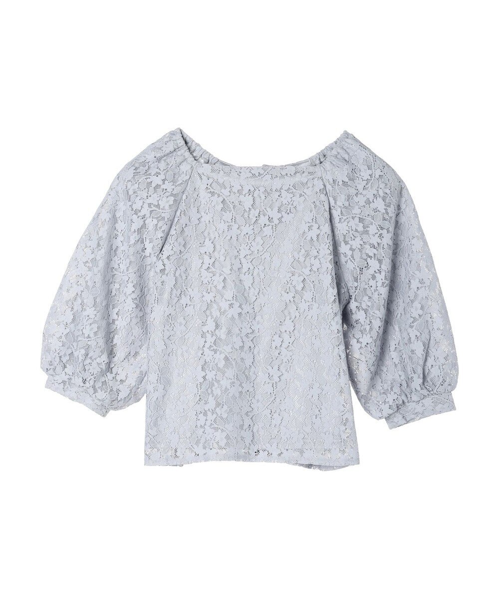 earth music&ecology フラワーレースブラウス 