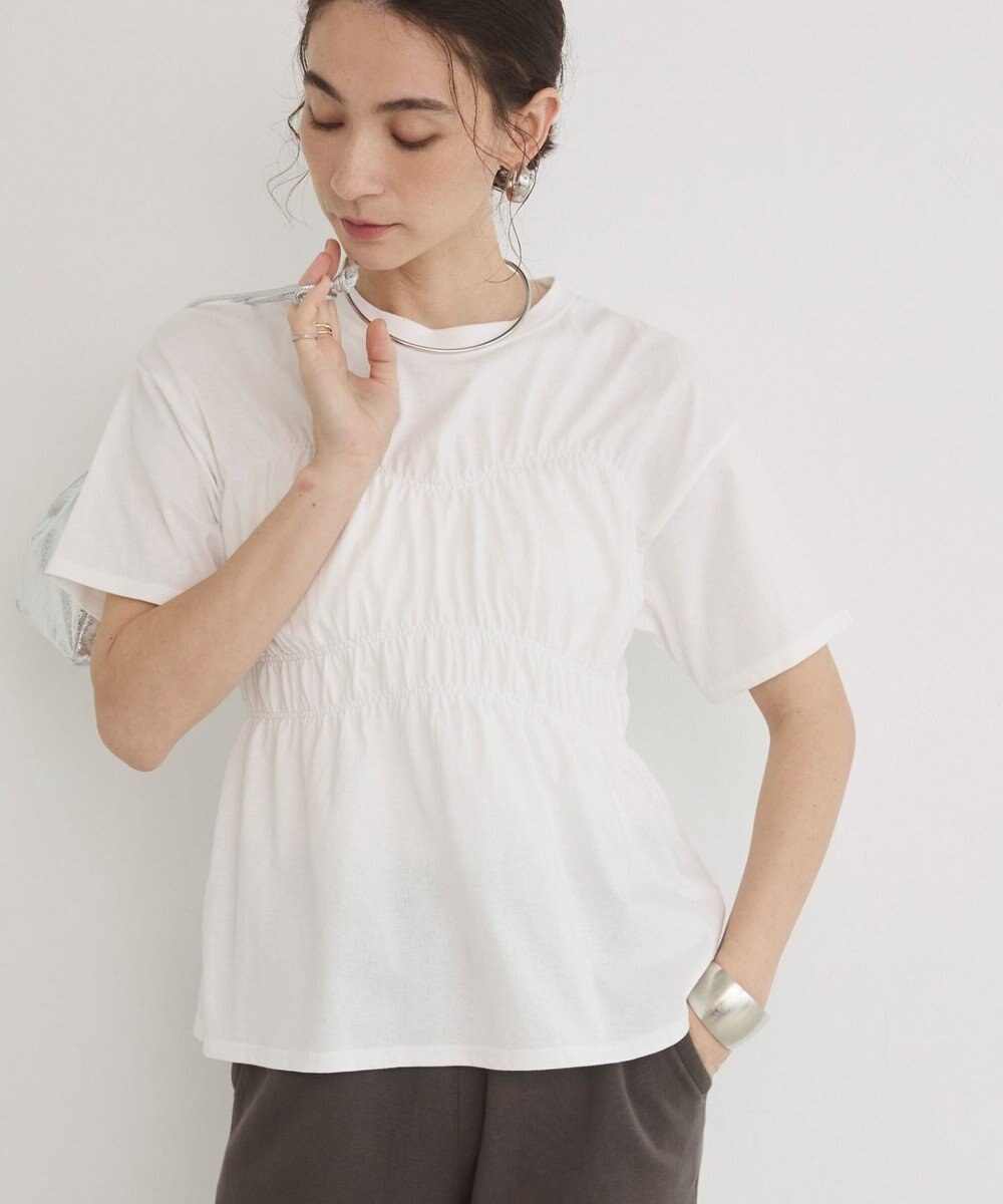 WEGO 【ANGIE VINTAGE】ビスチェ風シャーリングT 
