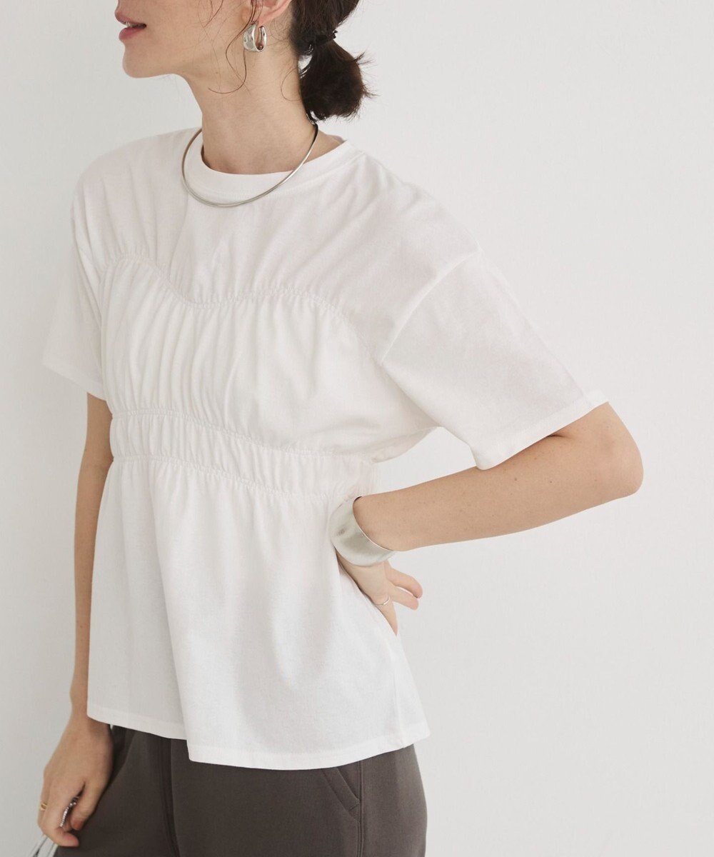 WEGO 【ANGIE VINTAGE】ビスチェ風シャーリングT 