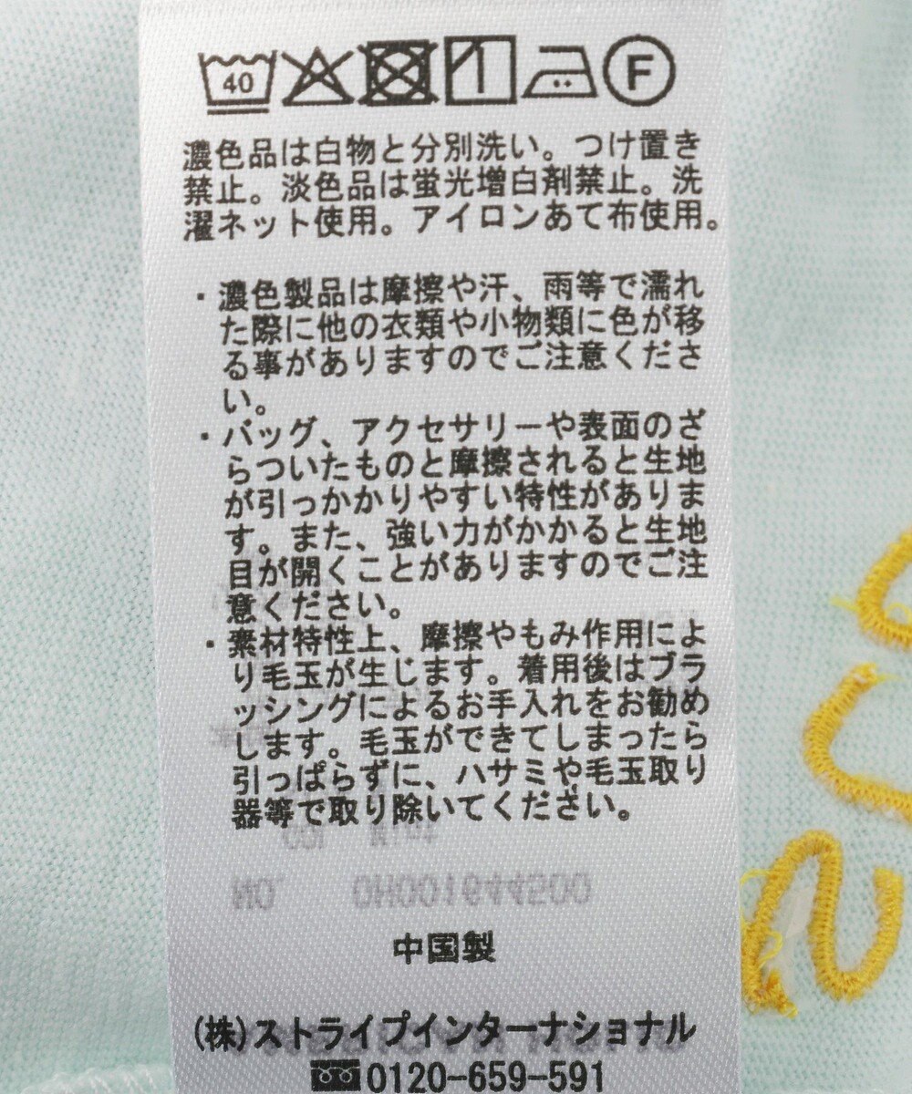 AMERICAN HOLIC ランダムロゴ刺繍リンガーTシャツ 