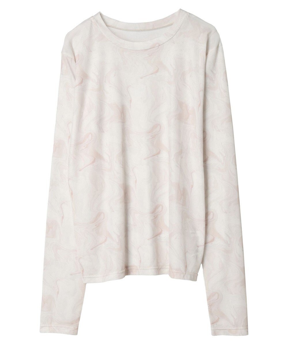 Green Parks クルーネックアソート柄シアープルオーバー 