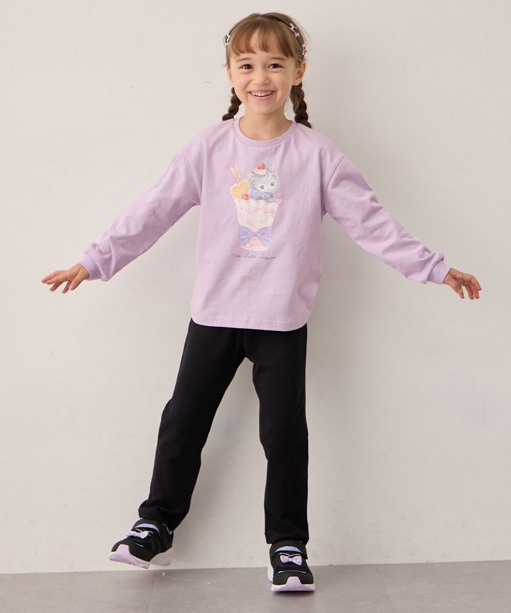 ANY KIDS アニマルモチーフ長袖Tシャツ 