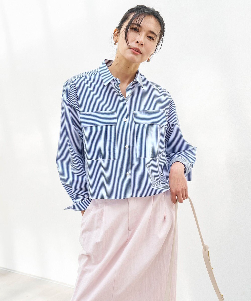 UNFILO シアークロップドシャツ 