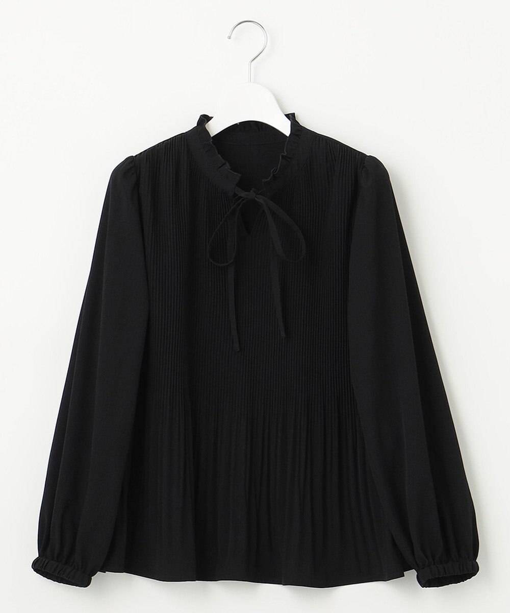 Feroux プリーツコンビ ブラウス 