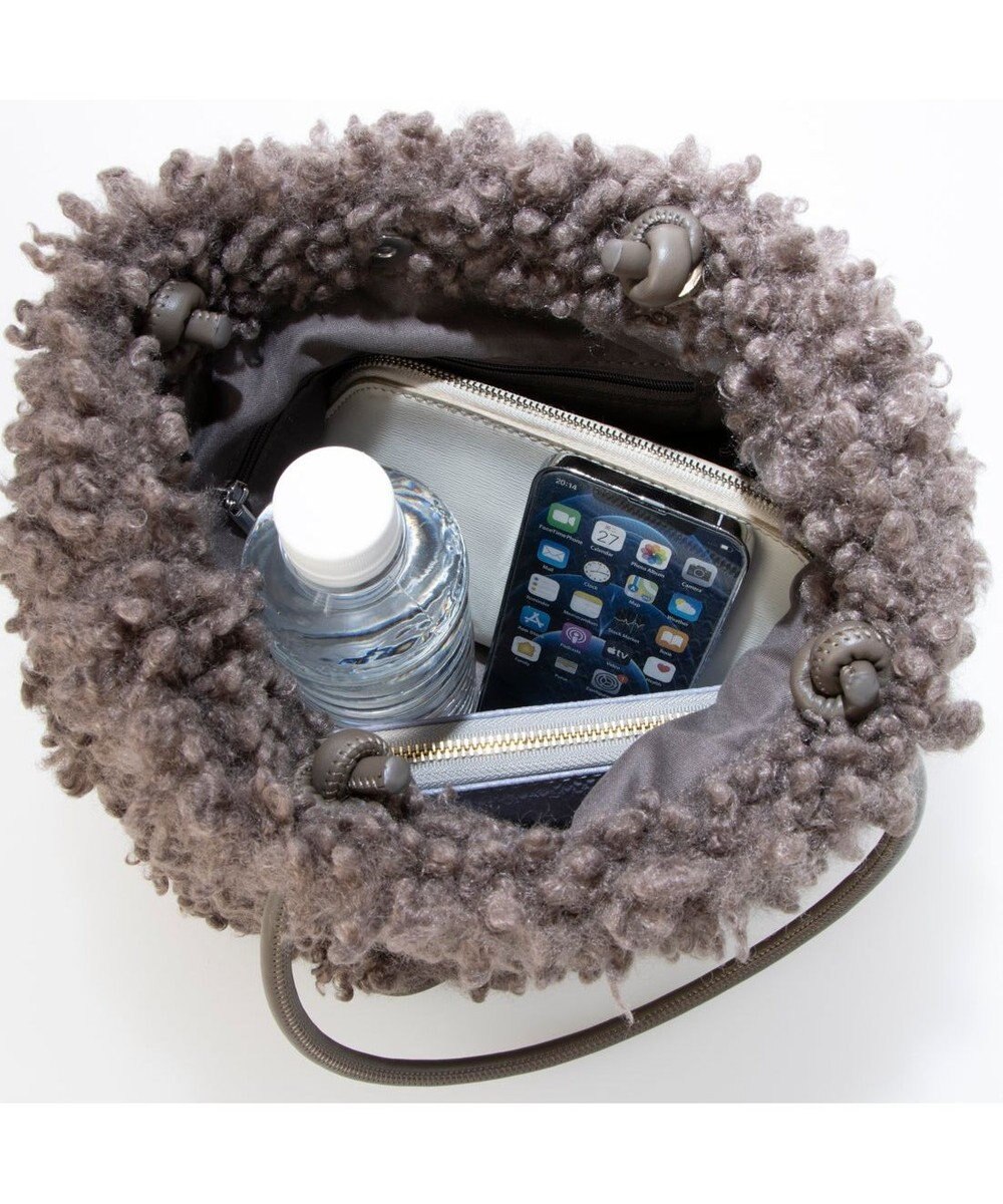 UNBILLION カシュカシュ cachecache / フェイクムートンハトメトートバッグ 