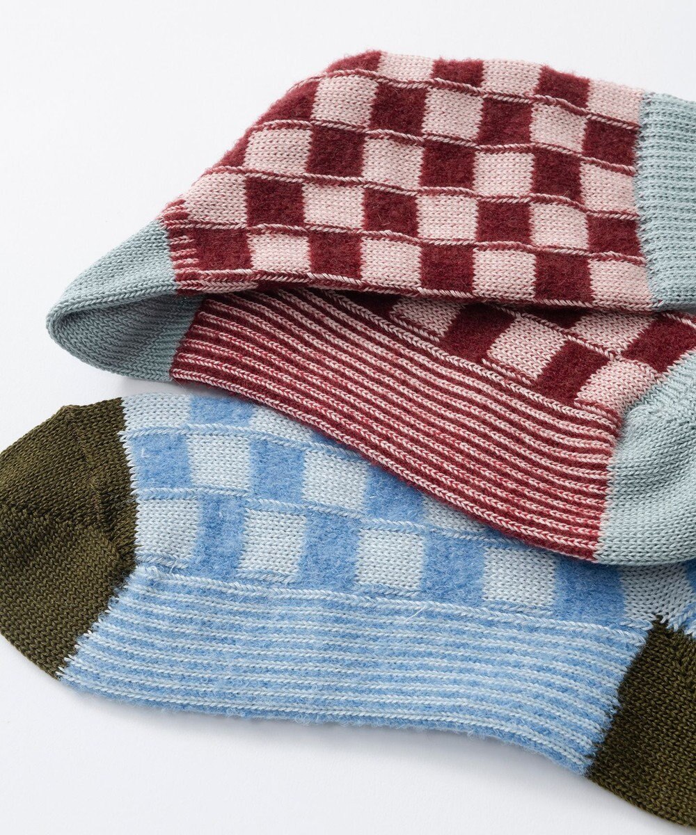 TRICOTE マルチチェッカードソックス 