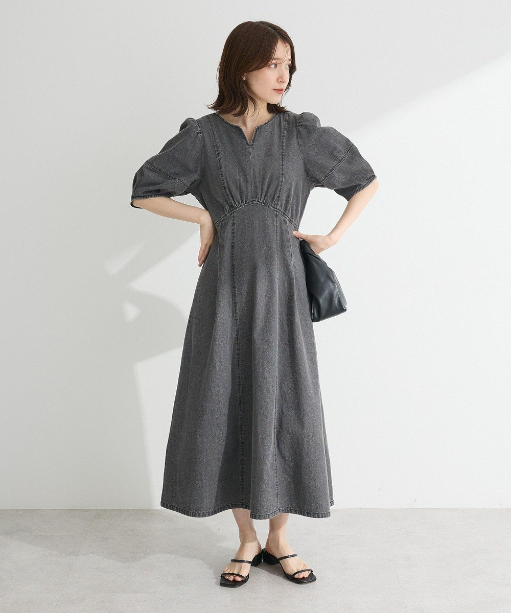 Green Parks ・ＥＬＥＮＣＡＲＥ　ＤＵＥ　デニム５分袖ワンピース 
