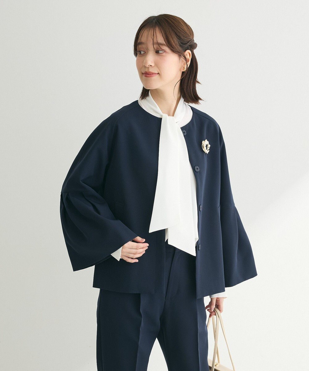 Green Parks ef-de タック袖ラグランジャケット 