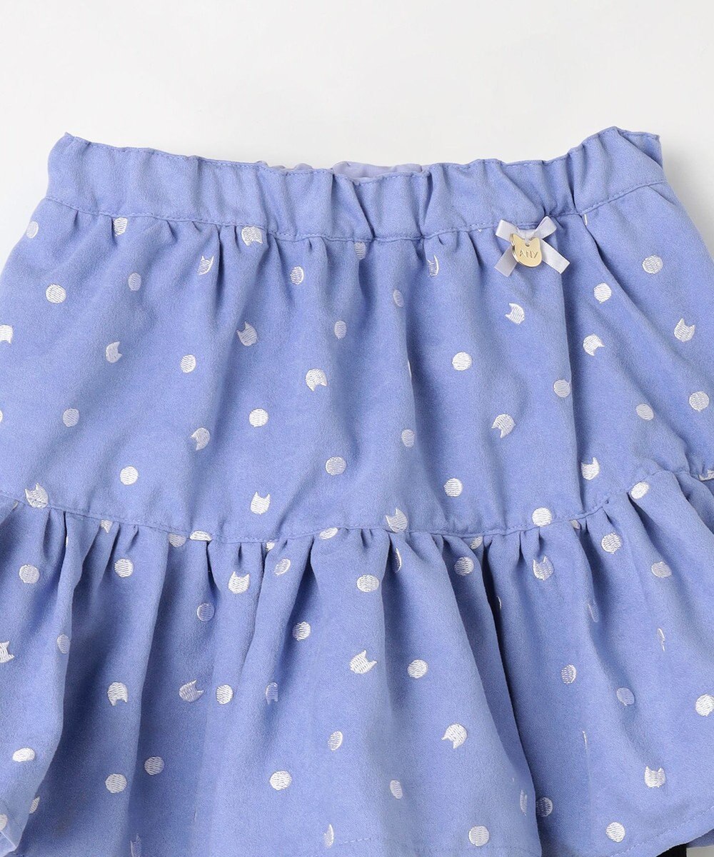 ANY KIDS ネコ×ドット刺繍 スキャッツ 